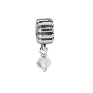 Pandora April Birthstone Quartz Dangle Charm